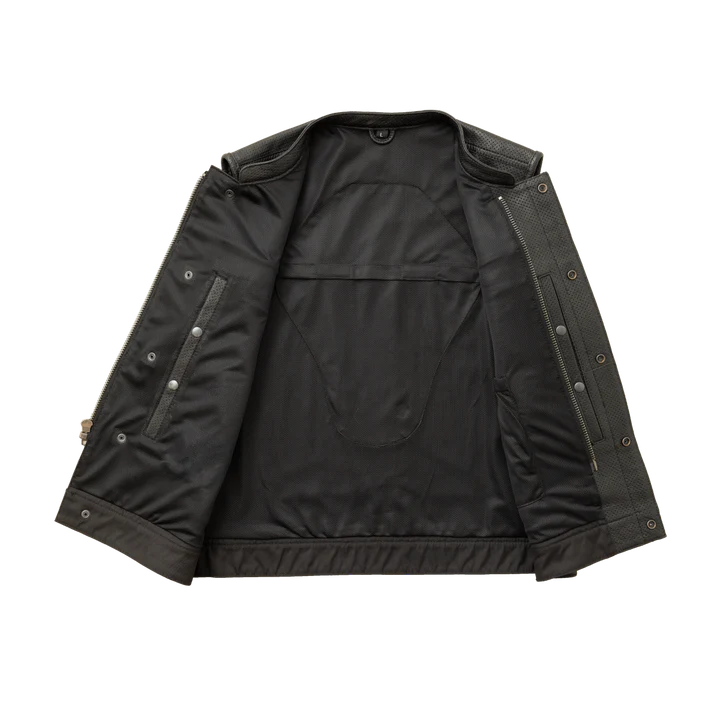 Sharp Shooter Perforated Leather Vest