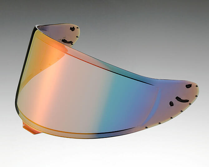 SHOEI CWR-F2 Pinlock Ready Face Shield, Fire Orange mirror finish
