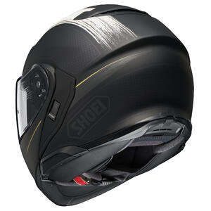 SHOEI Neotec 3 Satori TC-5 matte black and white, rear view