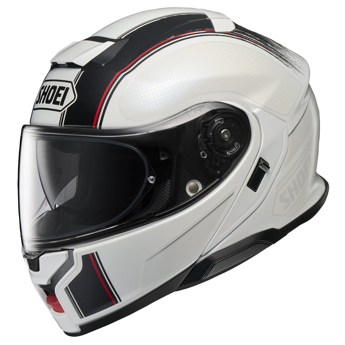 SHOEI Neotec 3 Satori TC-6 gloss white and black, front view