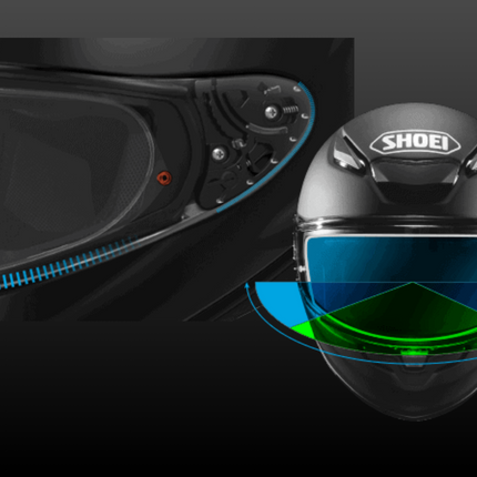 Shoei RF-1400 Solid helmet - CWR-F2 shield system and optical design