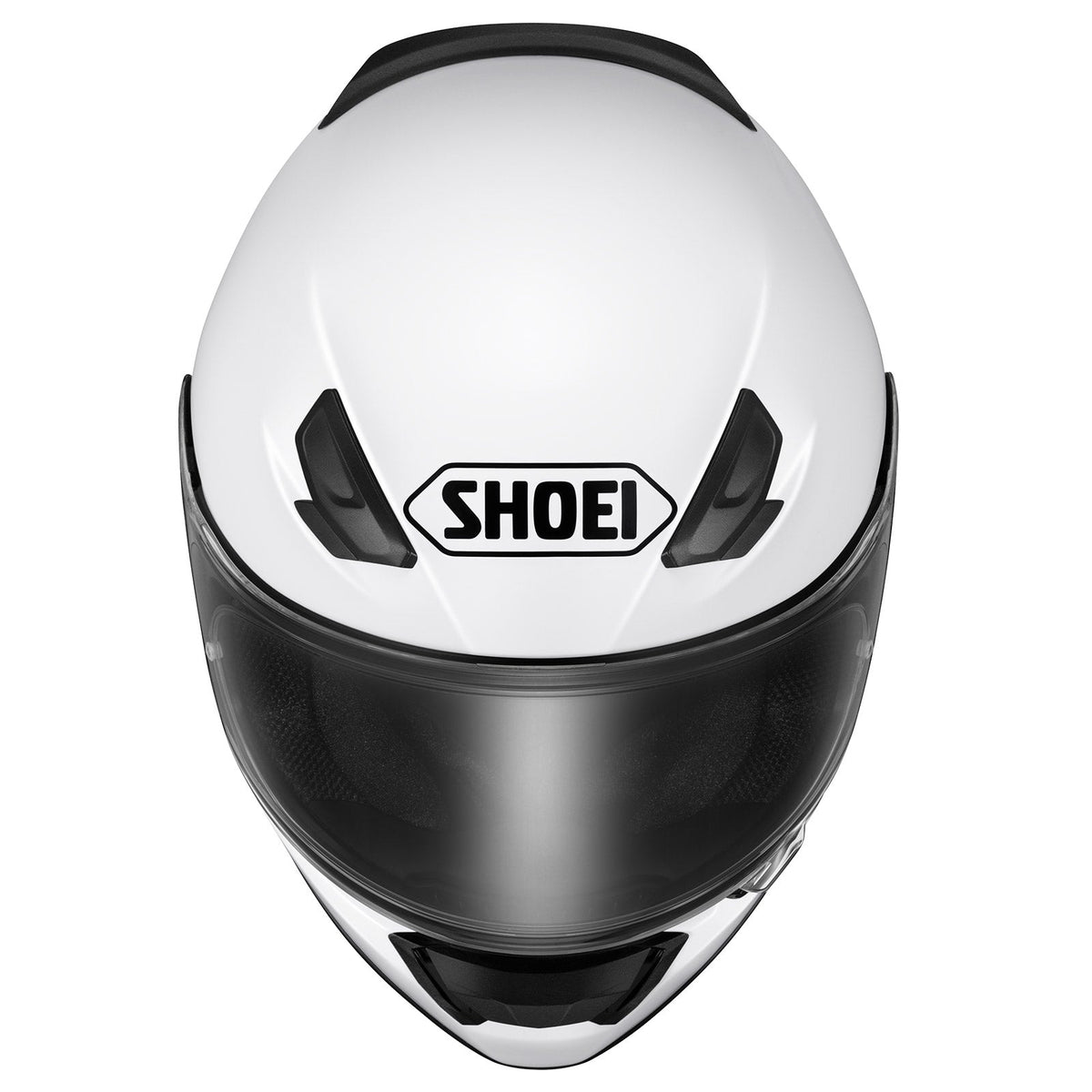 SHOEI RF SR 2 White helmet top view showing intake vents