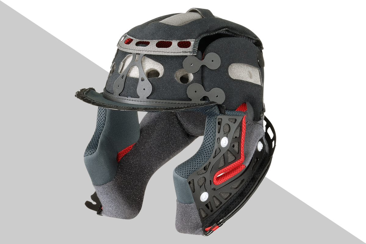Shoei X Fifteen removable racing interior and cheek pad system