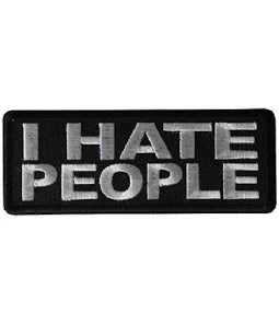 I Hate People Patch embroidered product photo