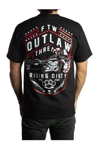 Men's Riding Dirty T-Shirt: Riding Dirty Men's T-Shirt Hand drawn kustom art work 100% Cotton Pre-Shrunk Tees Color Black