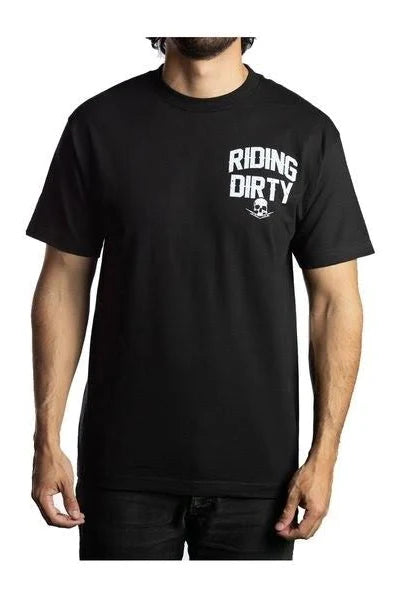 Men's Riding Dirty T-Shirt: Riding Dirty Men's T-Shirt Hand drawn kustom art work 100% Cotton Pre-Shrunk Tees Color Black