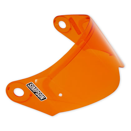 Simpson Mod Bandit faceshield in Amber, studio view