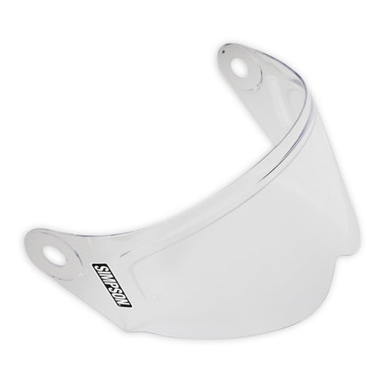 Simpson Mod Bandit faceshield in Clear, studio view