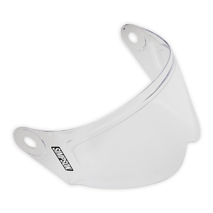Simpson Mod Bandit faceshield in Clear, studio view