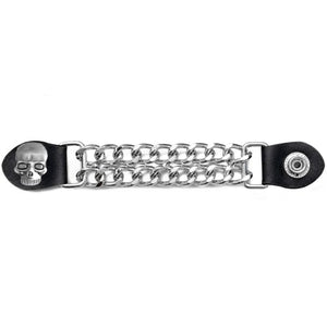 Chain Vest Extender - Skull Face: Total length: 5