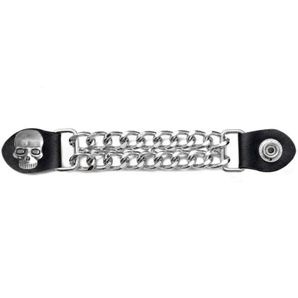Chain Vest Extender - Skull Face: Total length: 5