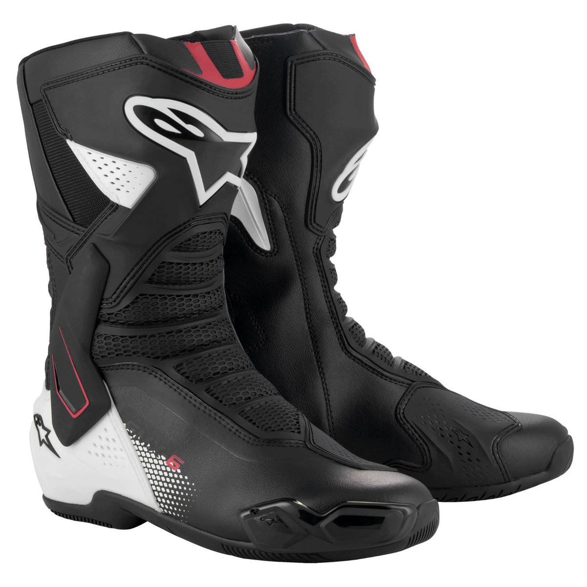 Alpinestars SMX-6 V3 Boots Black/White/Red Graphic