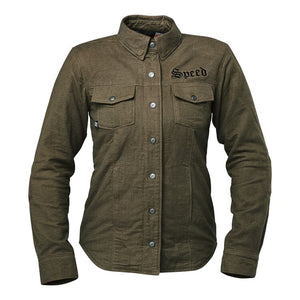 Brat Armored Flannel Olive: Speed and Strength Women's Brat Armored Flannel
Casual but protected, the Brat Flannel has aramid