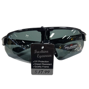Sports Shield Glasses Polarized Smoke