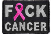 F Cancer Pink Ribbon Patch embroidered product photo