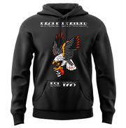 Eagle Leather Flash Eagle Sweatshirt: Our best selling shirt deisgn now available in a 350gsm thick Eagle Leather Hoodie