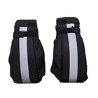 Black Motorcycle Mitts: Textile mitts can be attached to handlebars and you slip your hands in when ready to ride