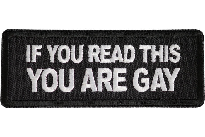 If You Read This Patch embroidered product photo