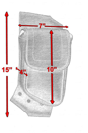 Crash Bar Bag Left 5827L: Synthetic leather