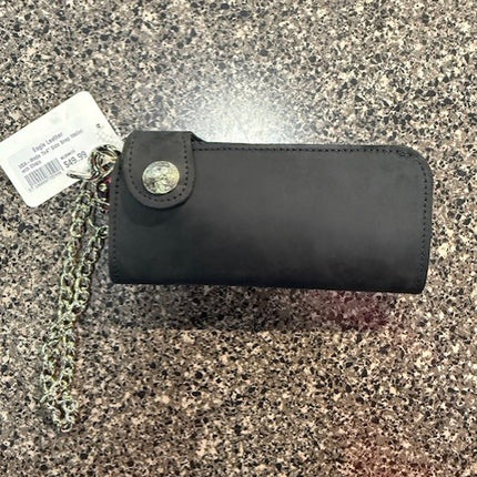 USA-Made 7x4" Side Snap Wallet with Chain