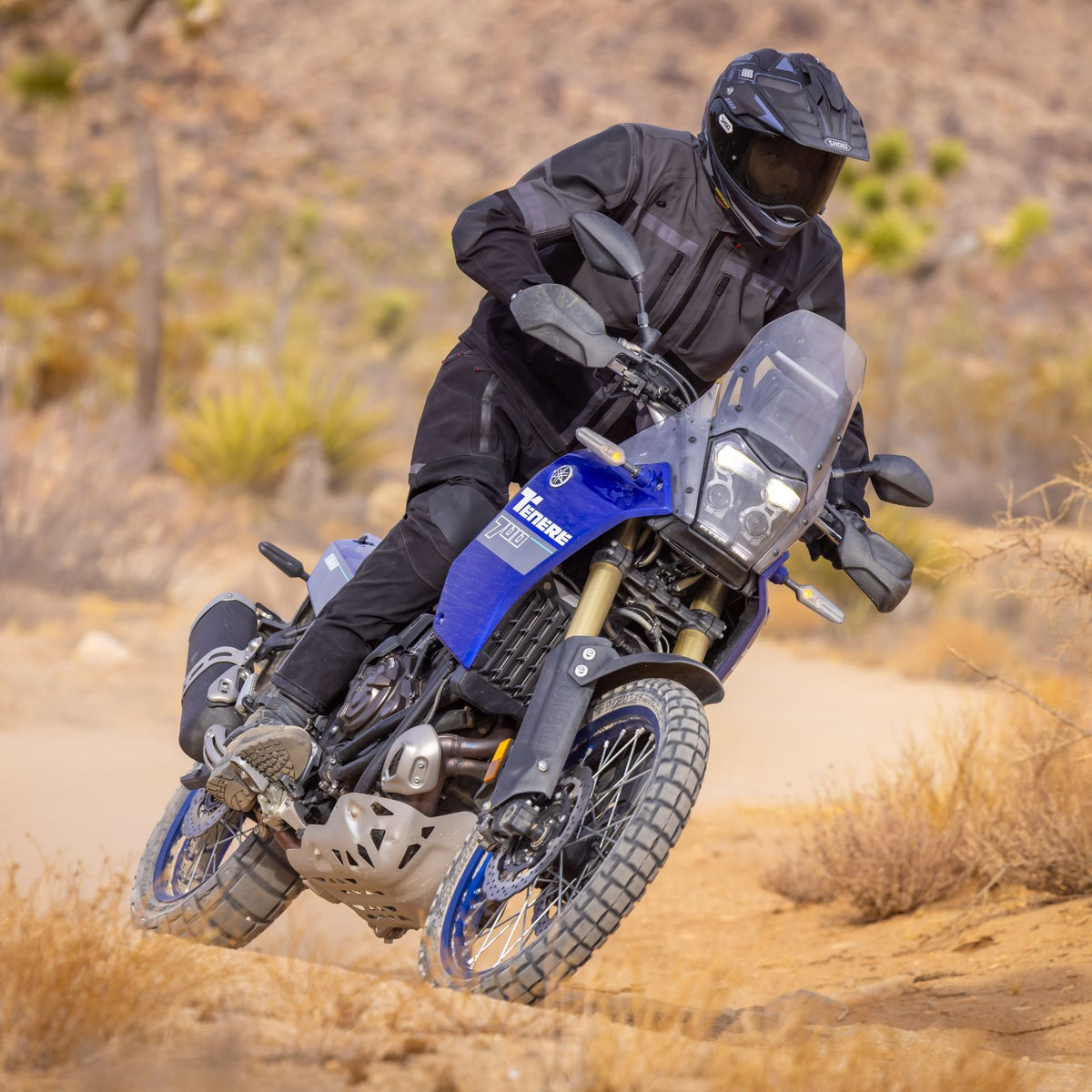 Tourmaster Adventure Lite Jacket in Gray / Black, off-road riding view