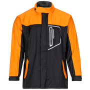 Tourmaster Defender Two-Piece Rainsuit in Orange/Black - jacket front