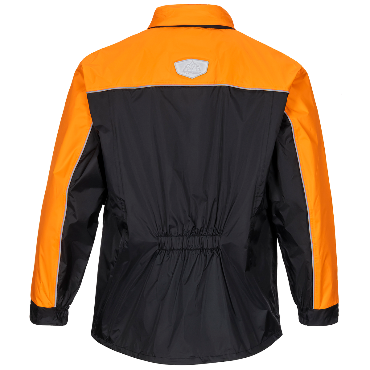 Tourmaster Defender Two-Piece Rainsuit in Orange/Black - jacket rear