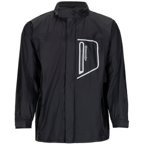 Tourmaster Defender Two-Piece Rainsuit in Black - jacket front