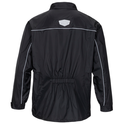 Tourmaster Defender Two-Piece Rainsuit in Black - jacket rear