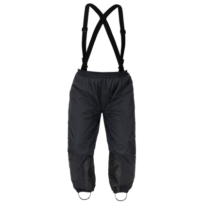Tourmaster Defender Two-Piece Rainsuit in Black - pants and removable suspenders