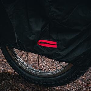 Tourmaster Elite WP Motorcycle Cover fitted over a motorcycle