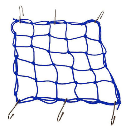 Motorcycle Cargo Net: A cargo net that is 15" x 15" with 6 hooks