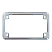 Motorcycle License Plate Frame Chrome