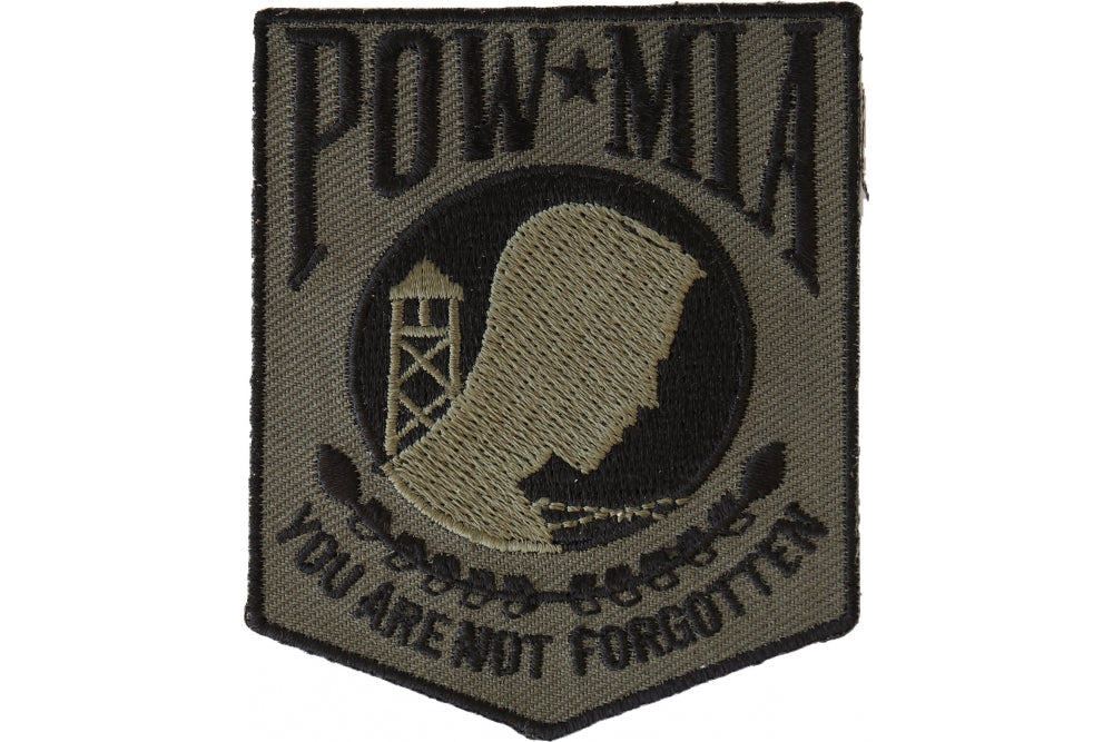 POW MIA Subdued Green Patch - 2.5x3 inch
