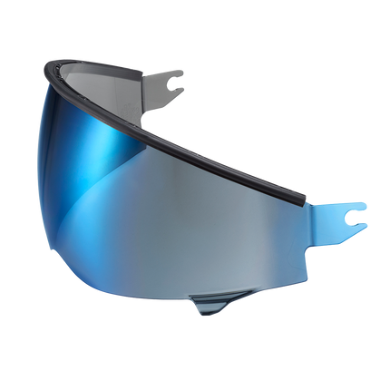 Scorpion Covert 2 SpeedView Sunvisor in blue mirror, front view