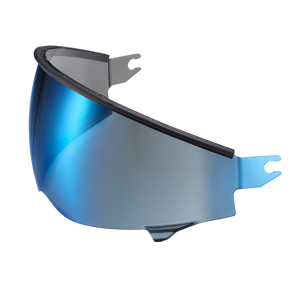 Scorpion Covert 2 SpeedView Sunvisor in blue mirror, front view