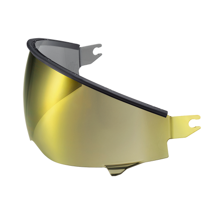 Scorpion Covert 2 SpeedView Sunvisor in gold mirror, front view
