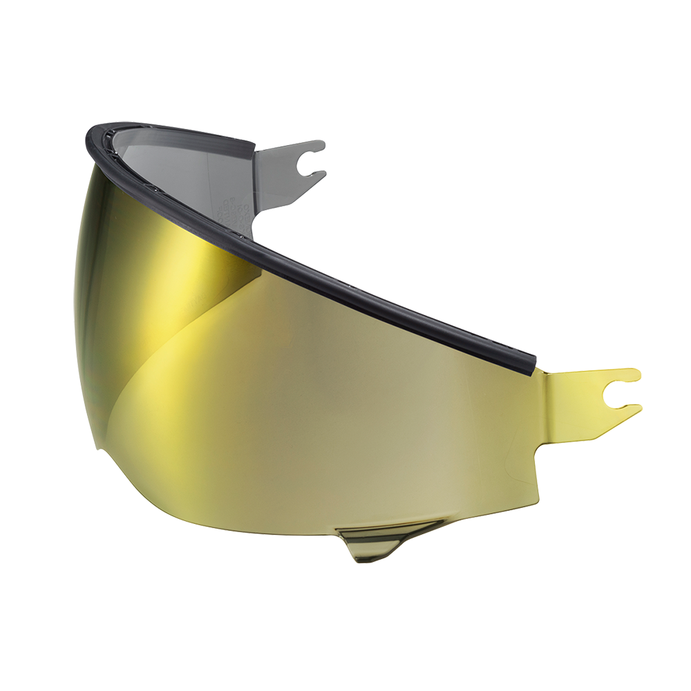 Scorpion Covert 2 SpeedView Sunvisor in gold mirror, front view