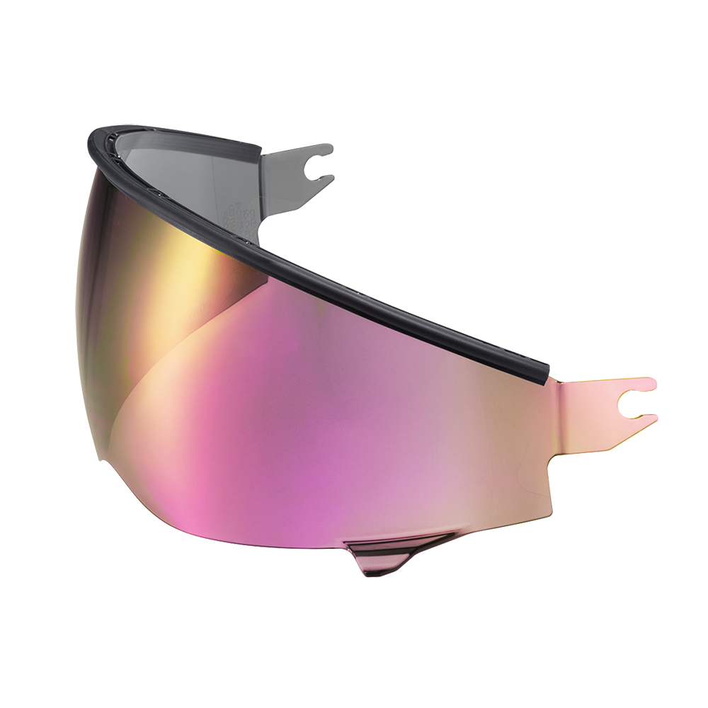 Scorpion Covert 2 SpeedView Sunvisor in purple and ruby mirror, front view