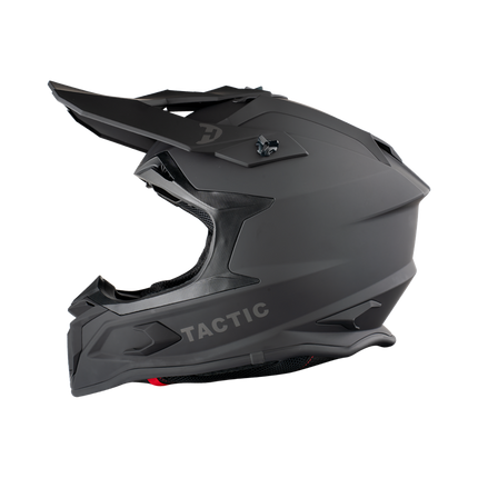 Daytona Tactic Off Road Helmet in matte black, rear view