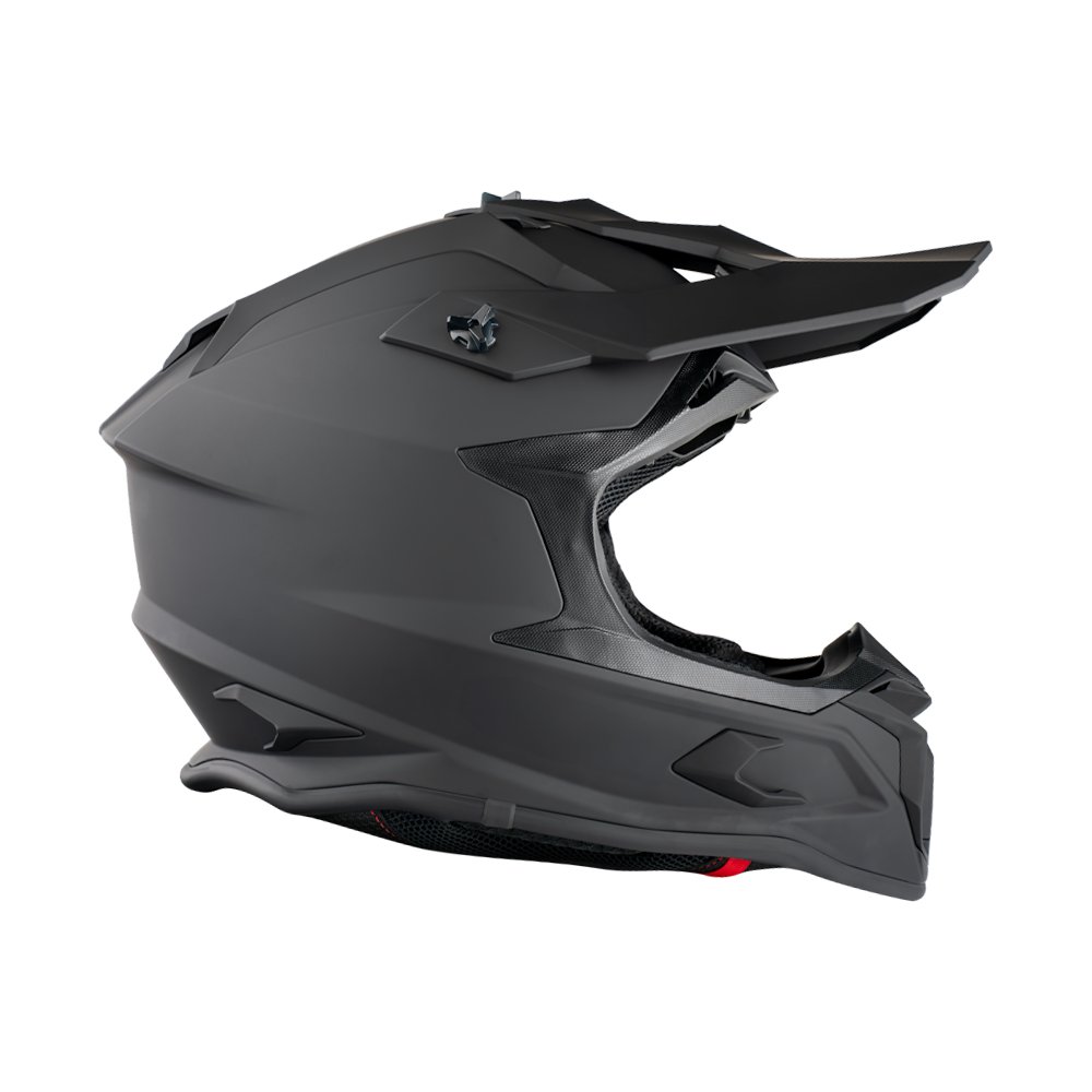 Daytona Tactic Off Road Helmet in matte black, interior view