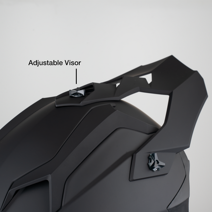 Daytona Tactic Off Road Helmet in matte black, additional product view