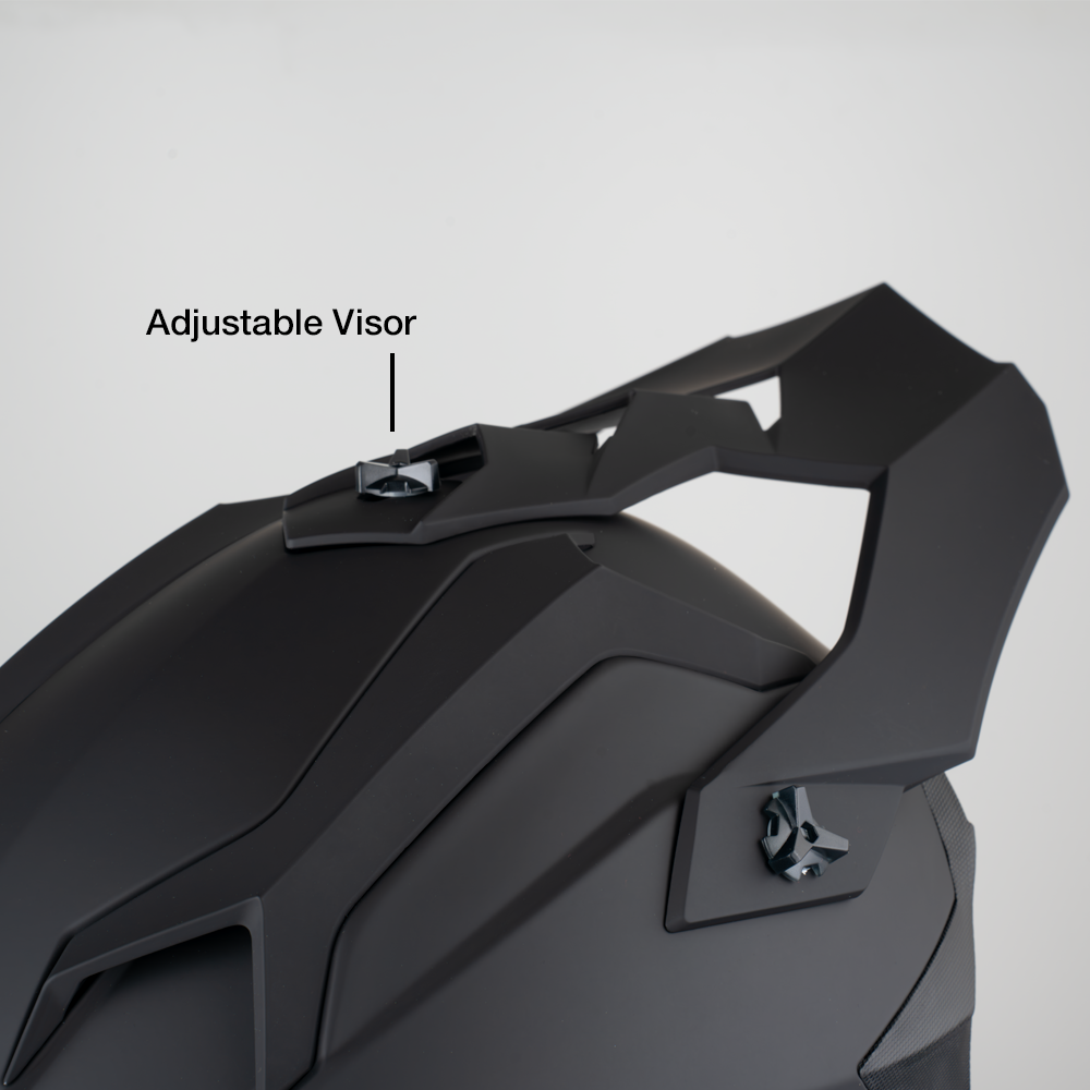Daytona Tactic Off Road Helmet in matte black, additional product view