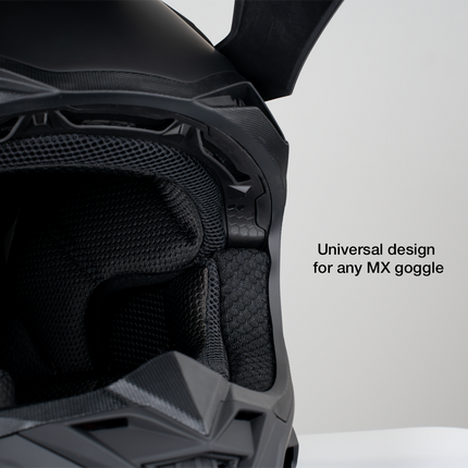 Daytona Tactic Off Road Helmet in matte black, additional product view
