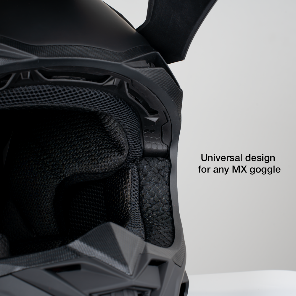 Daytona Tactic Off Road Helmet in matte black, additional product view