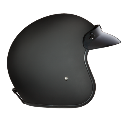 Daytona Cruiser 3/4 helmet, matte black, rear view