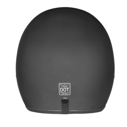 Daytona Cruiser 3/4 helmet, matte black, front view