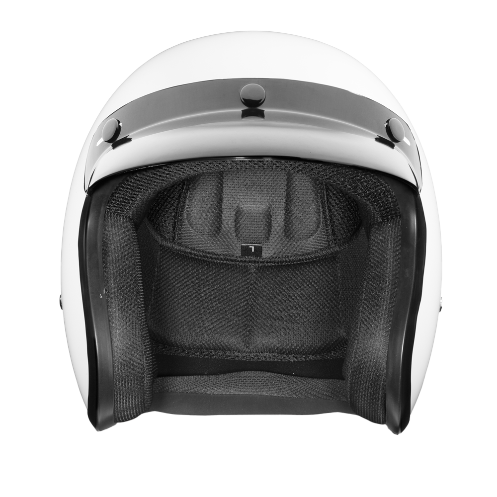 Daytona Cruiser 3/4 helmet, white, side profile