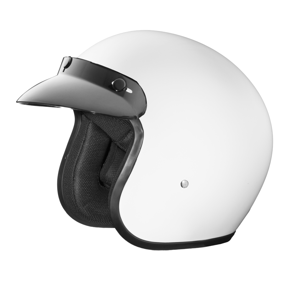 Daytona Cruiser 3/4 helmet, white, front three-quarter