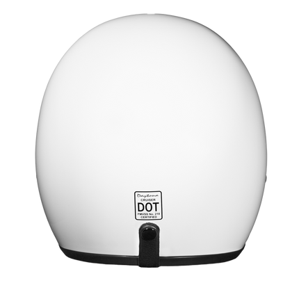 Daytona Cruiser 3/4 helmet, white, front view